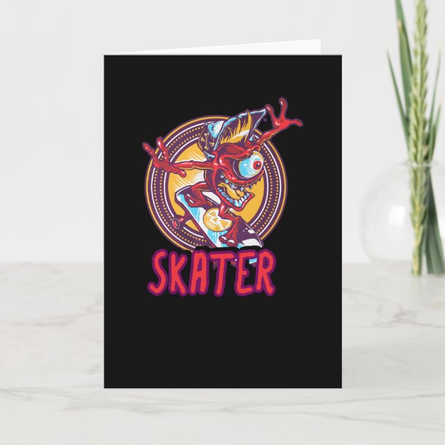 Öga Skater Kort (Framsida)