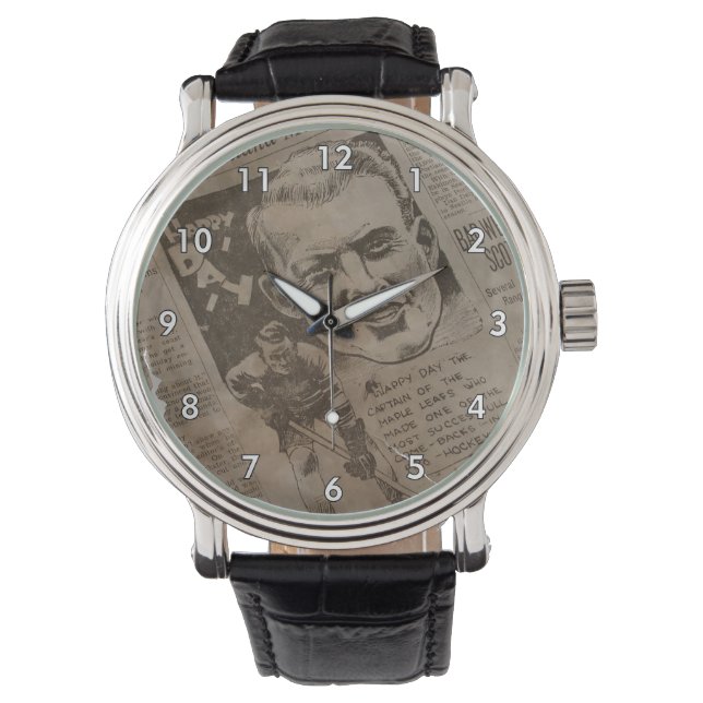 Öga som fångar mycket gammal tidskrift armbandsur (Framsida)