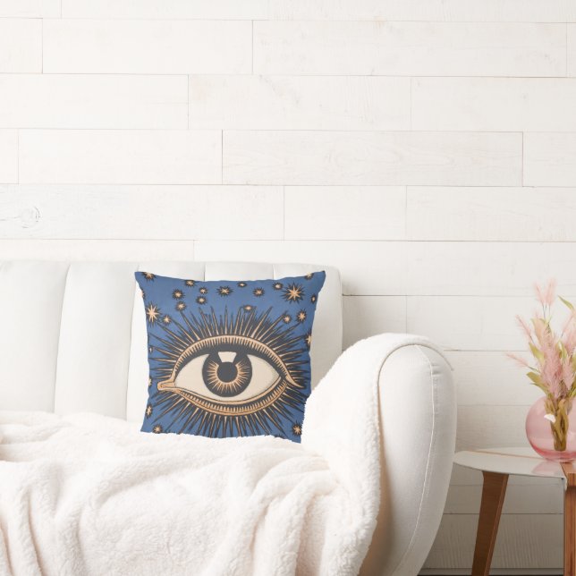 Öga Stars Måne Celestial Nouveau Kudde (Soffa)