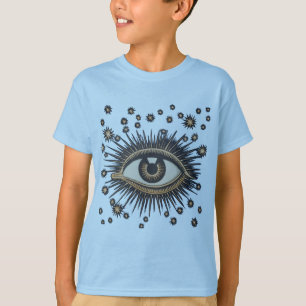 Öga Stars Måne Celestial Nouveau Tee