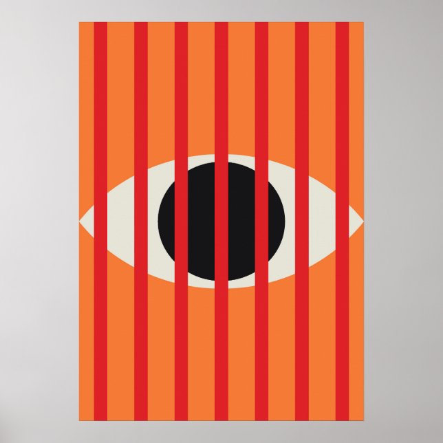 Öga Strip Watch Red Poster (Framsidan)