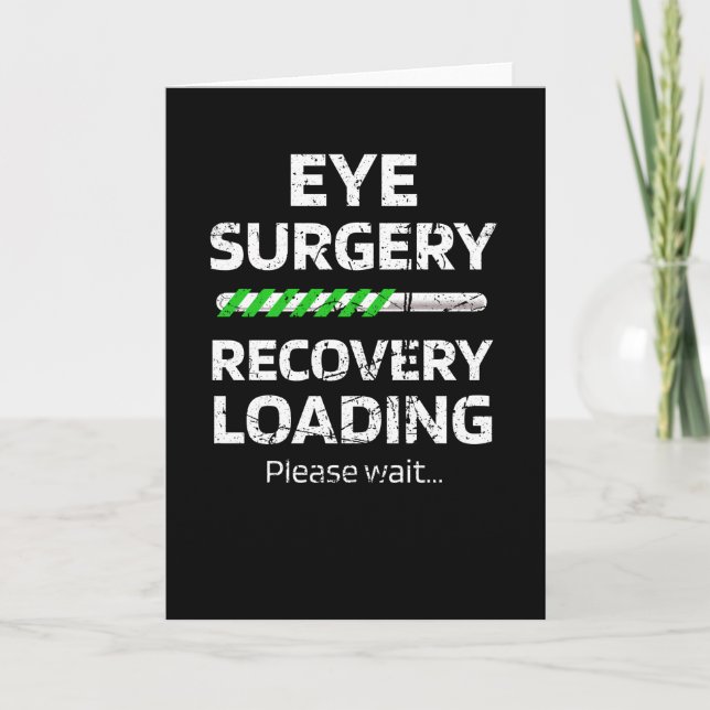 Öga Surgery Recovery Gifts Glaucoma Cataract LASIK Kort (Framsida)