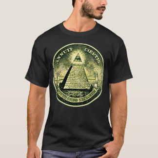 Öga-symbolen masonic pyramid triang t shirt