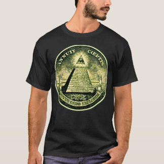 Öga-symbolen masonic pyramid triang t shirt
