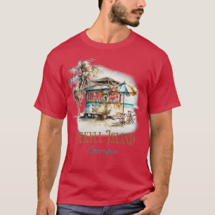 ÖGA Tiki Pub Beach Watercolor Design TShirt T Shirt