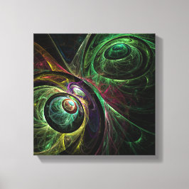 Öga till Öga Abstrakt Art Black and White Canvastryck