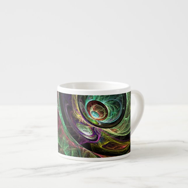 Öga till Öga Abstrakt Art Espresso Mugg Espressomugg (Framsida höger)
