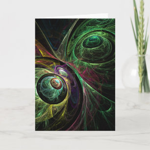 Öga till Öga Abstrakt Art Greeting Card Kort