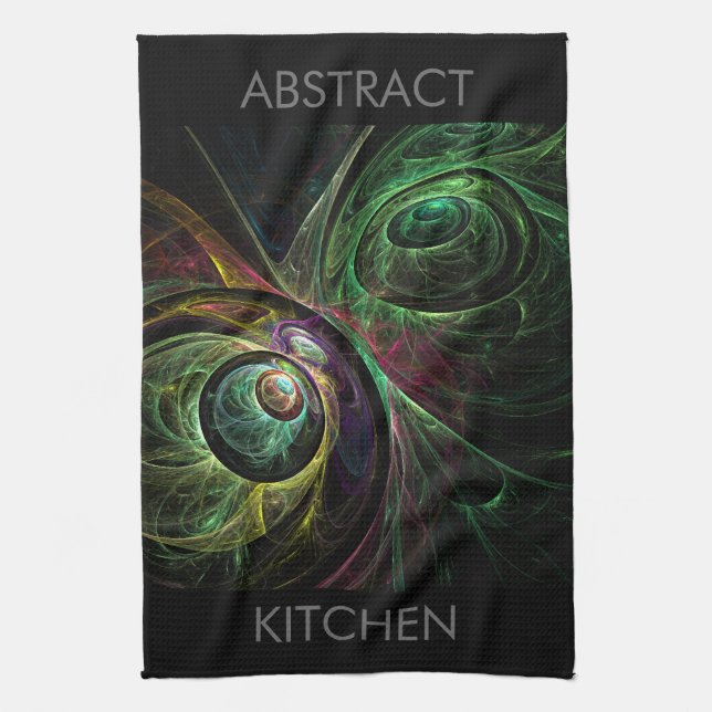 Öga till Öga Abstrakt Art Kitchen Towel Kökshandduk (Vertikal)