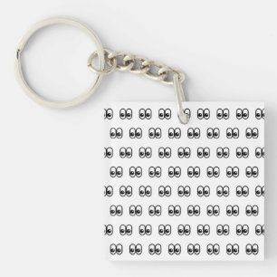 Öga Tittar Sideways Starring Öga Emoji Mönster