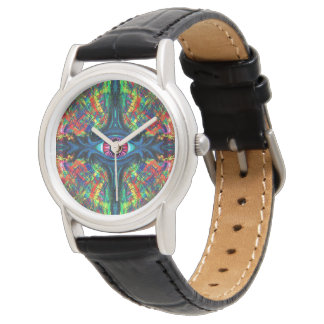 Öga Twisted och Trippy Painting Armbandsur