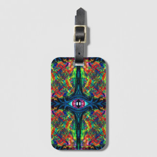 Öga Twisted och Trippy Painting Bagagebricka
