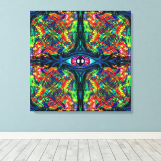 Öga Twisted och Trippy Painting Canvastryck