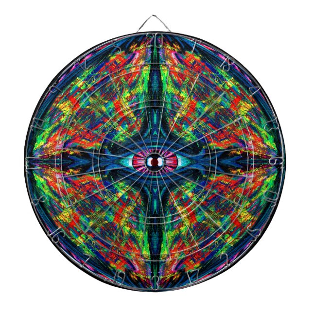 Öga Twisted och Trippy Painting Darttavla (Framsidan)