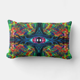 Öga Twisted och Trippy Painting Lumbarkudde