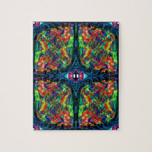 Öga Twisted och Trippy Painting Pussel