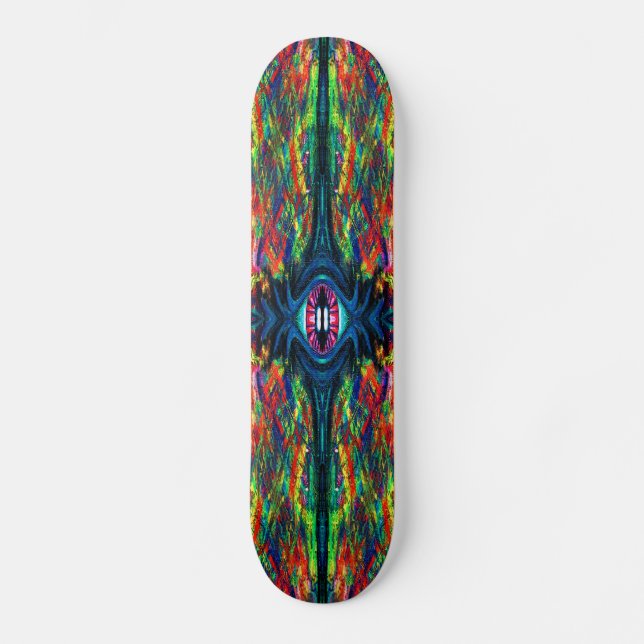 Öga Twisted och Trippy Painting Skateboard Bräda 20,5 Cm (Framsida)