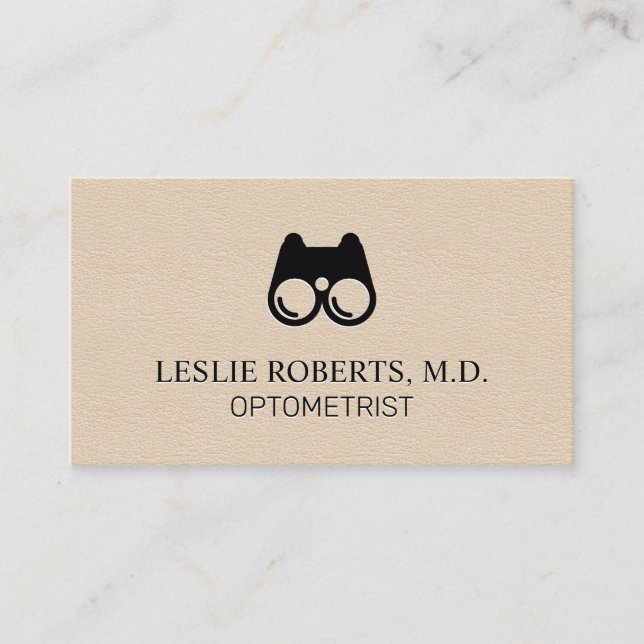 Öga utrustning | Optometrist Visitkort (Framsida)