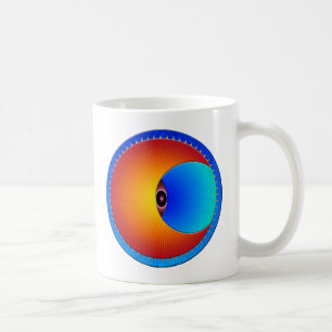 Öga vid den Sol-vita kaffet Mugg