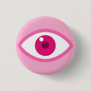 Öga Visa Rosa-knapp Knapp
