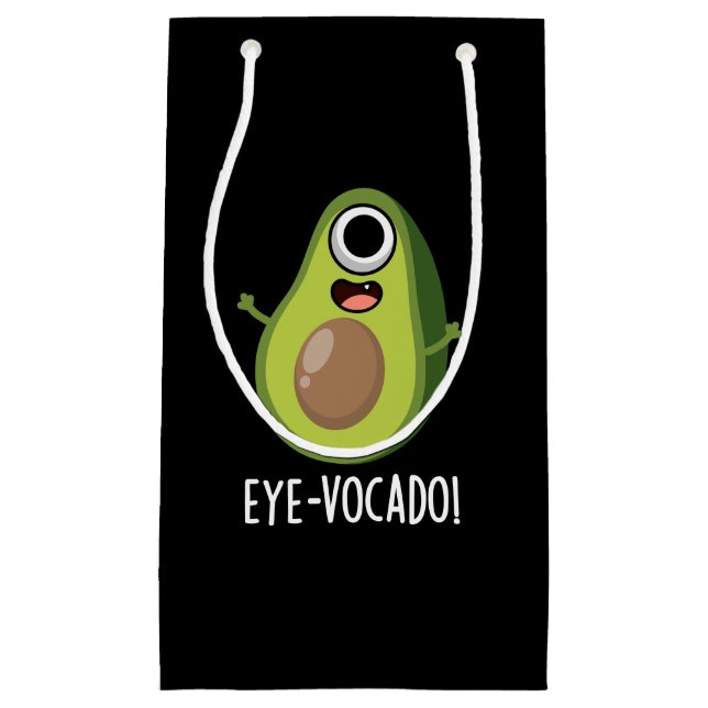 Öga-vocado Funny Avocado Pun Mörk BG (Framsidan)