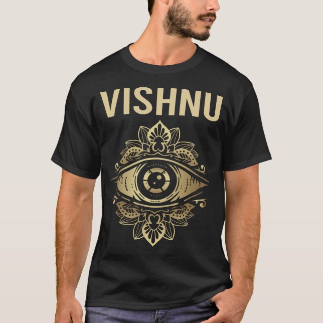 Öga Watching Vishnu T Shirt (Framsida)