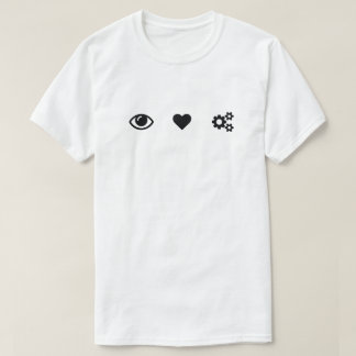 Ögahjärta utrustar tee shirt
