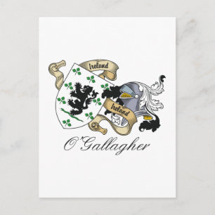 O'Gallagher Family Crest Vykort