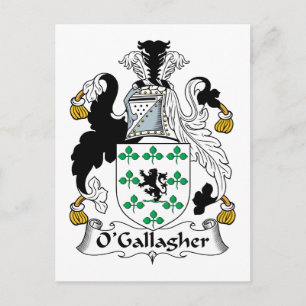 O'Gallagher Family Crest Vykort