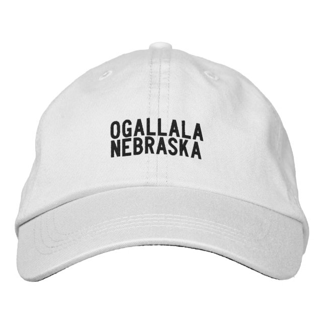 Ogallala Nebraska Hatt Broderad Keps (Framsida)