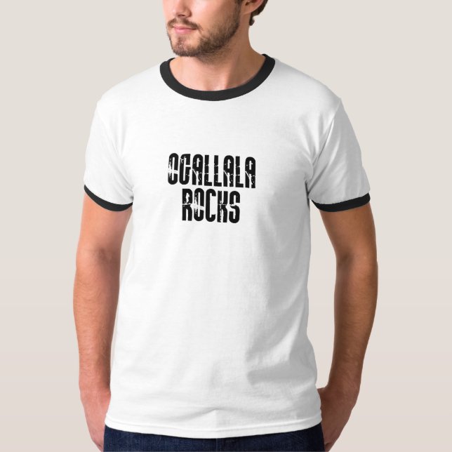 Ogallala Nebraska stenar T-shirt (Framsida)