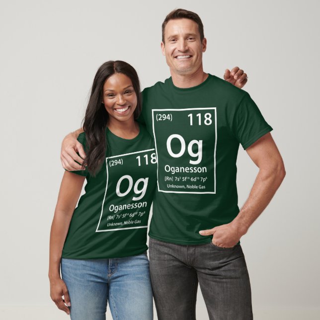 Oganesson Inslag (vit) T Shirt (Unisex)