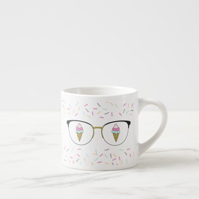 Ögaskri för glassespressomugg espressomugg (Höger)