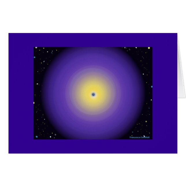 Ögat av guden hälsningskort (Framsidan Horizontal)