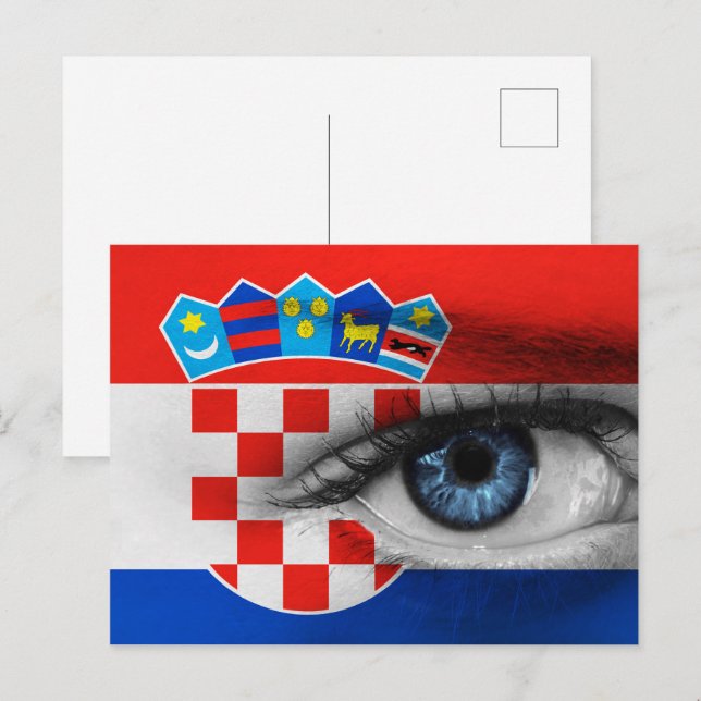 Ögat av Kroatien Vykort (Fram/baksida)