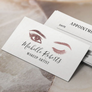 Ögat för blinkningen för Makeupkonstnären pisk Tidsbeställning Kort