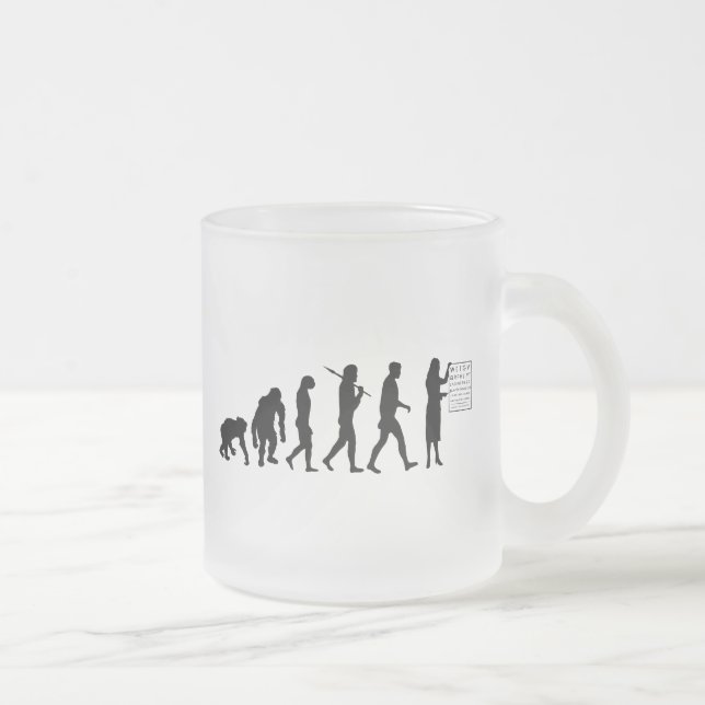 Ögat för evolution för den Optemetrist kartlägger Frostad Glasmugg (Höger)