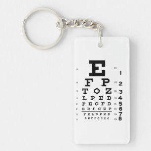 Ögat kartlägger optometrikernyckelringen nyckelring
