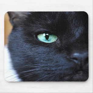 Ögat ser dig svärta katten Mousepad Musmatta