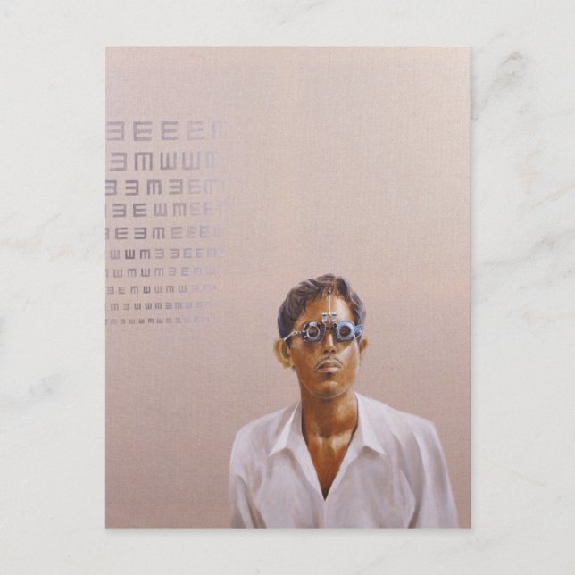 Ögat testar 3 Medinipur Indien Vykort (Framsida)