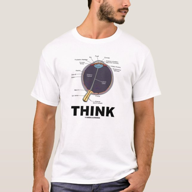 Ögatänka (jag tänker Anatomical ögahumor), T Shirt (Framsida)