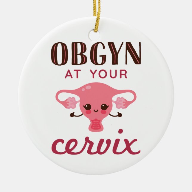 OGBYN på din Cervix Julgransprydnad Keramik (Framsidan)