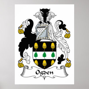 Ogden familjvapensköld poster