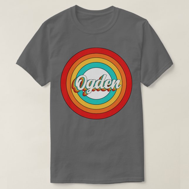Ogden Namn Shirt Vintage Ogden Circle T (Design framsida)