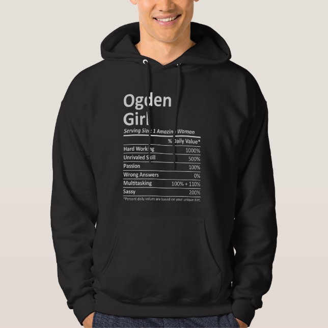 Ogden OUT Utah Funny City Roots Usa Hoodie (Framsida)