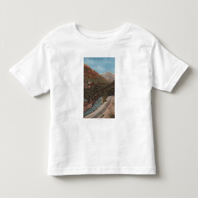 Ogden Utah - den Ogden kanjonen beskådar & floden Tee Shirt (Framsida)