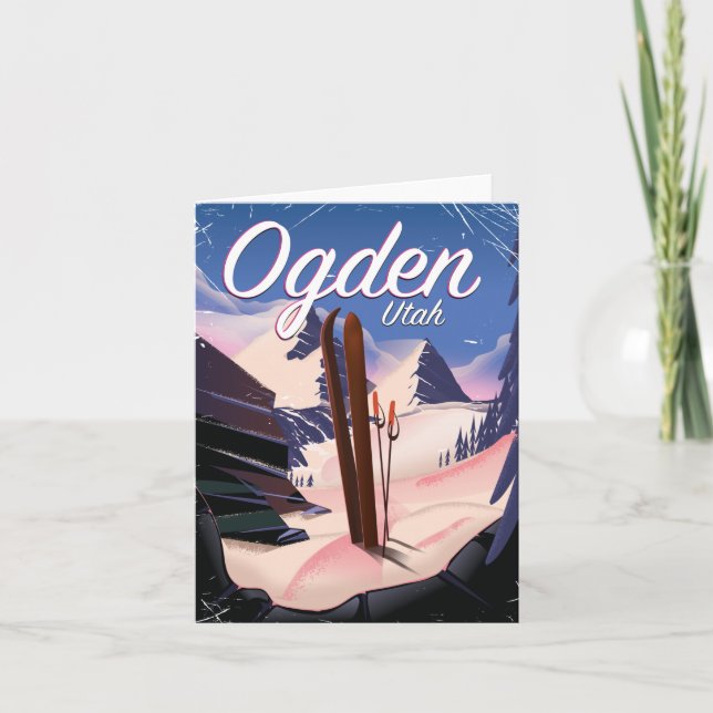 Ogden, Utah skidposter Anteckningskort (Framsida)