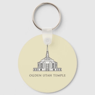 Ogden Utah Temple-nyckelkedja Nyckelring