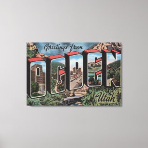 Ogden UtahLarge brev ScenesOgden, UT 2 Canvastryck