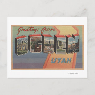 Ogden, UtahLarge Brev ScenesOgden, UT 3 Vykort